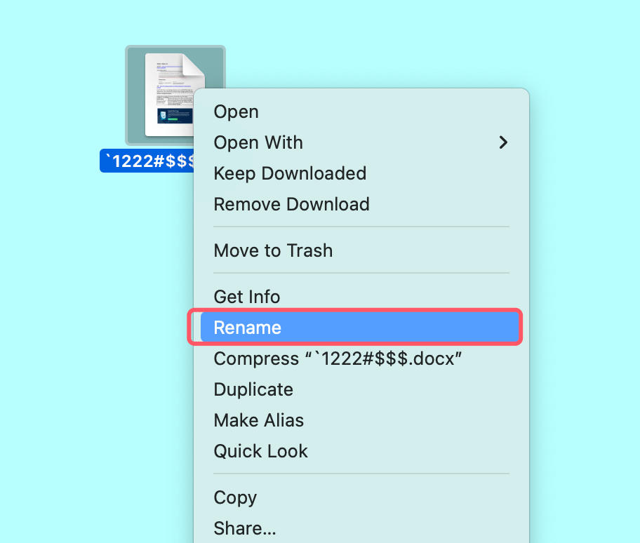 Rename a File