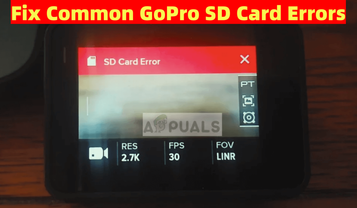 GoPro SD card errors