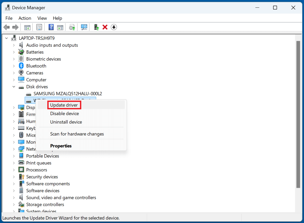 A disappearing hard drive on Windows 10