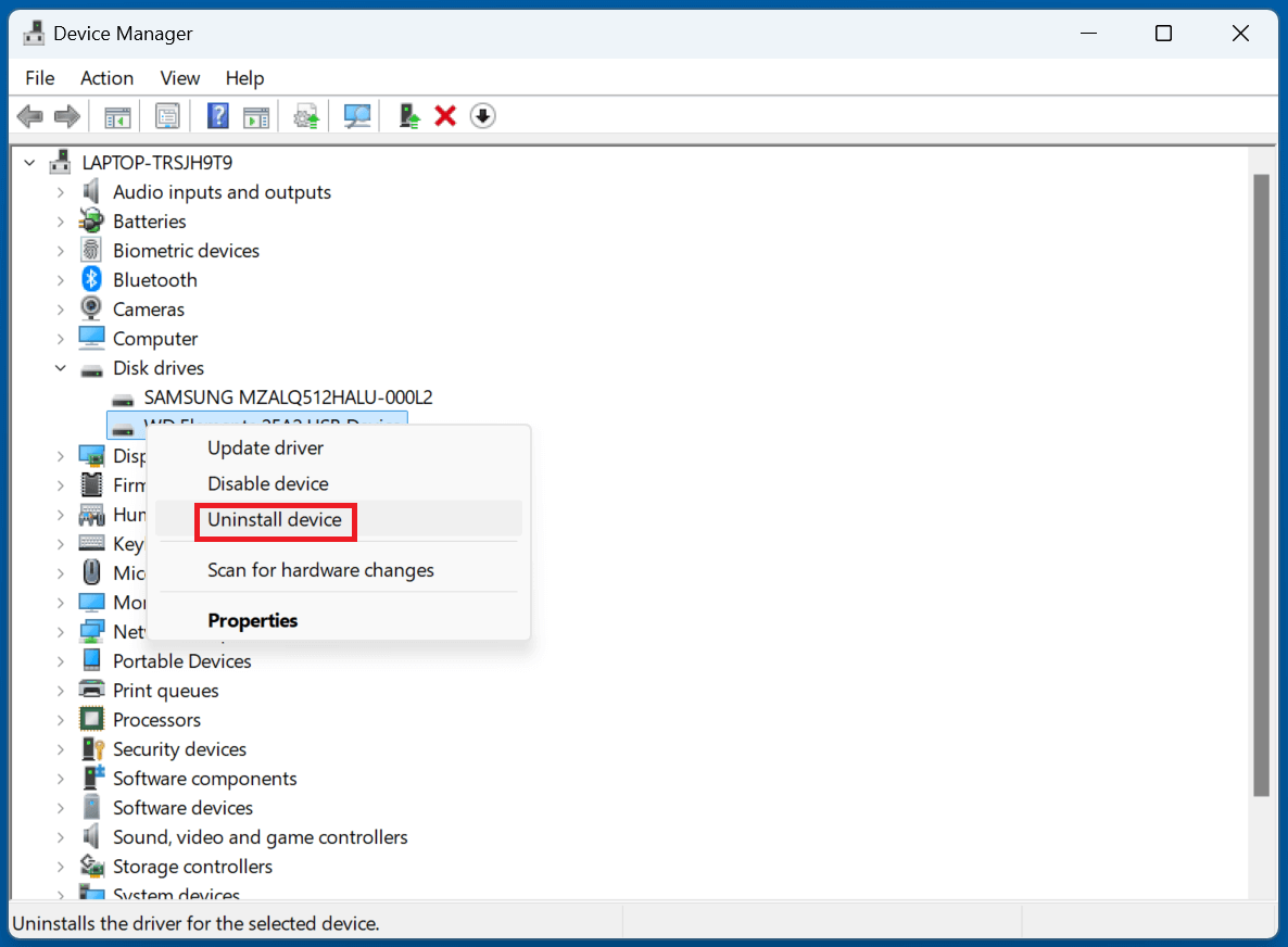 A disappearing hard drive on Windows 10