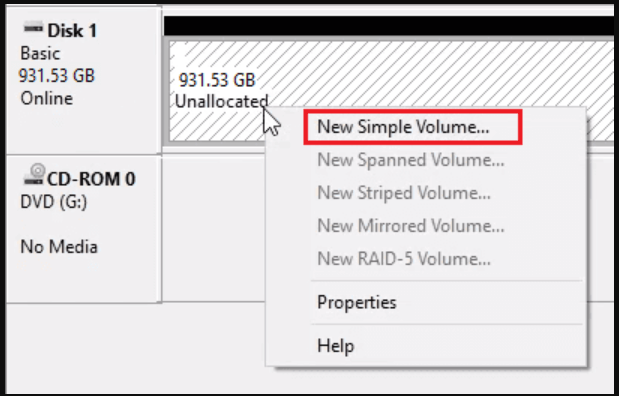 internal drive is not showing up on Windows