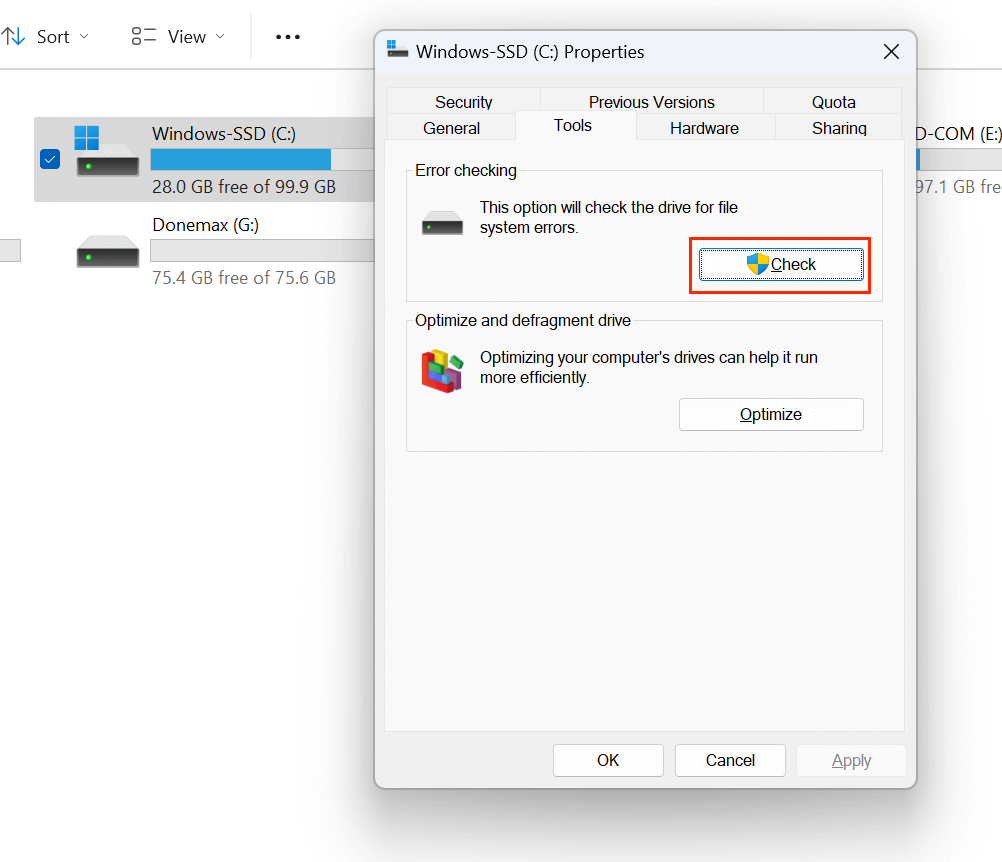 internal drive is not showing up on Windows
