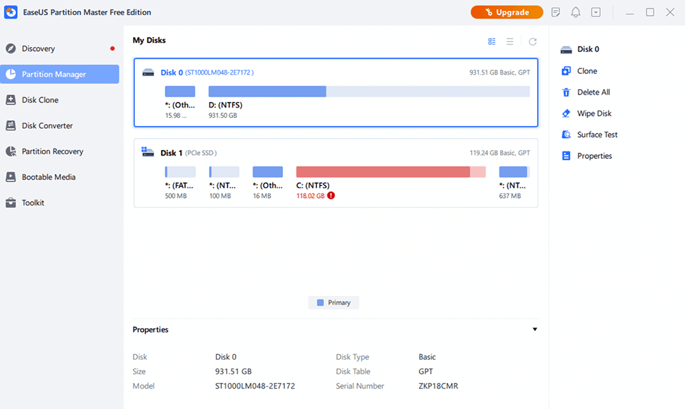 EaseUS Partition Master