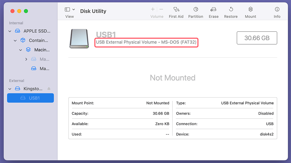 Check for File System Compatibility