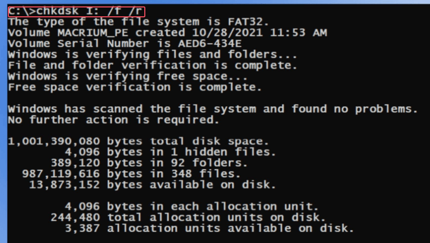 Using CHKDSK to Fix Logical Bad Sectors