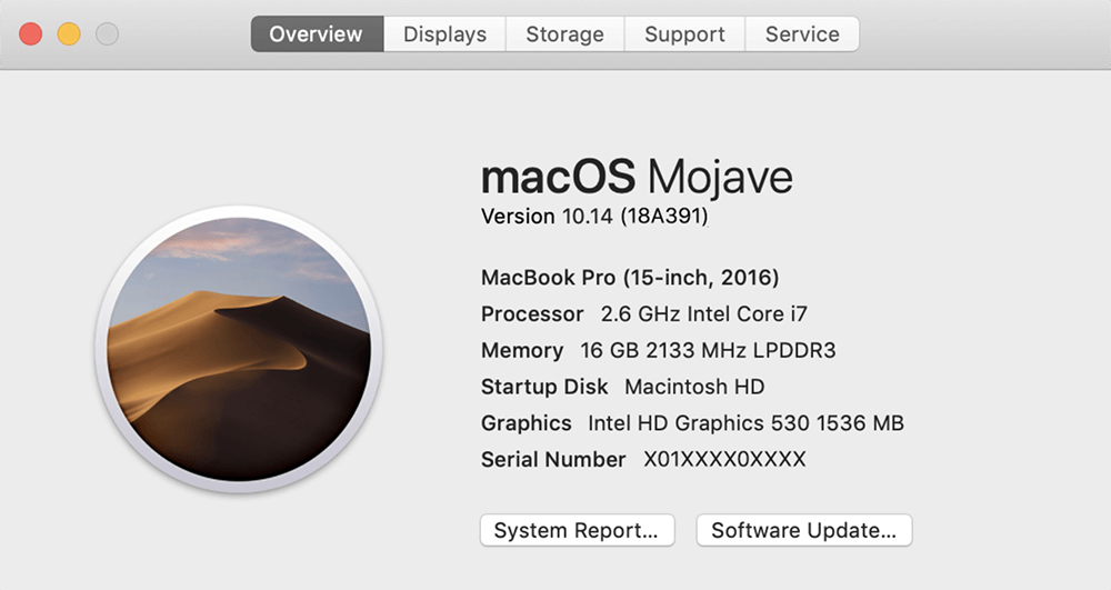 Checking macOS Version