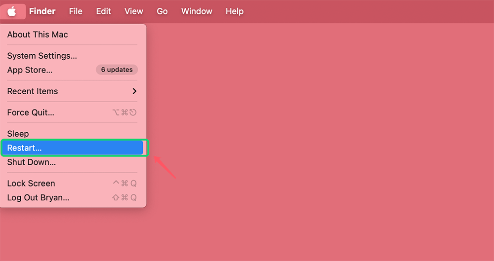 Restart Your Mac
