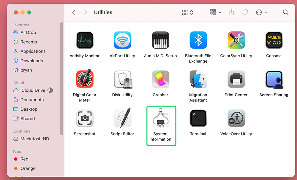 Check System Information