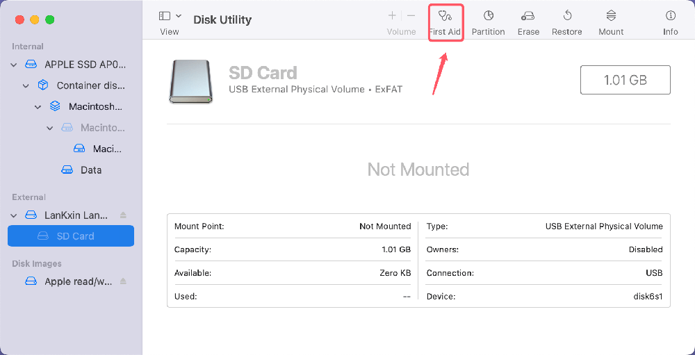 Run First Aid on Your Mac