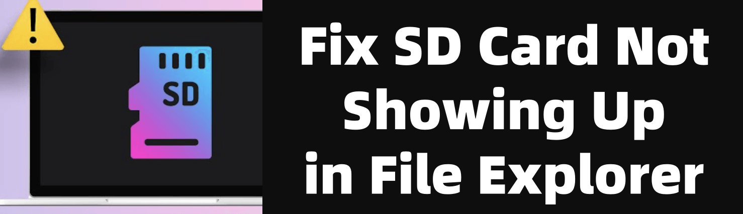 SD card not showing up in File Explorer