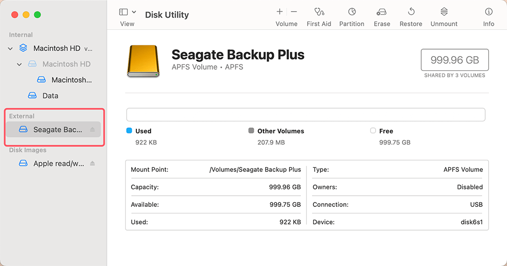 Using Disk Utility