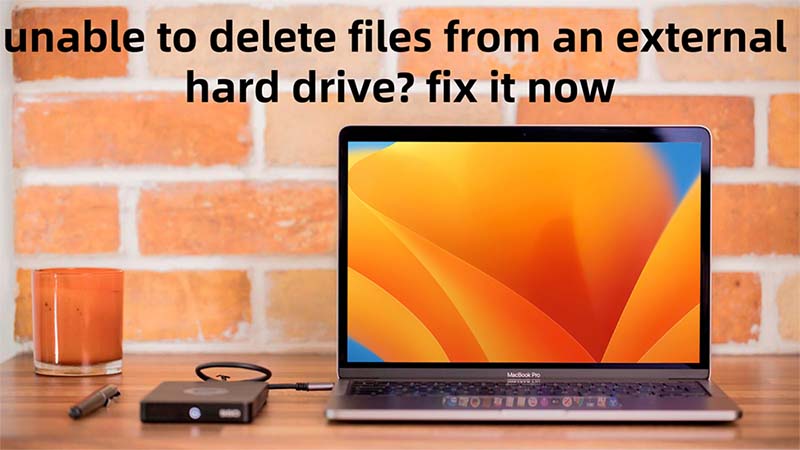 can't delete files from an external hard drive on Mac