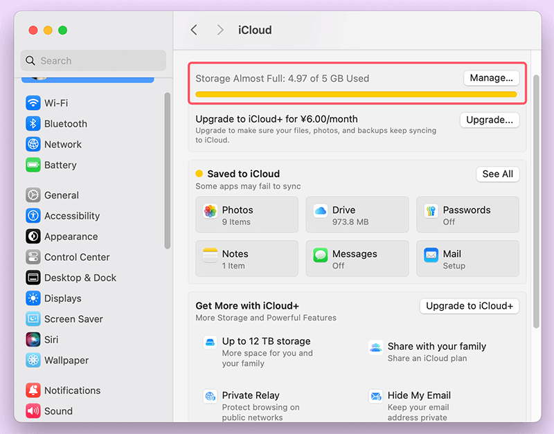 Diagnosing Storage Usage
