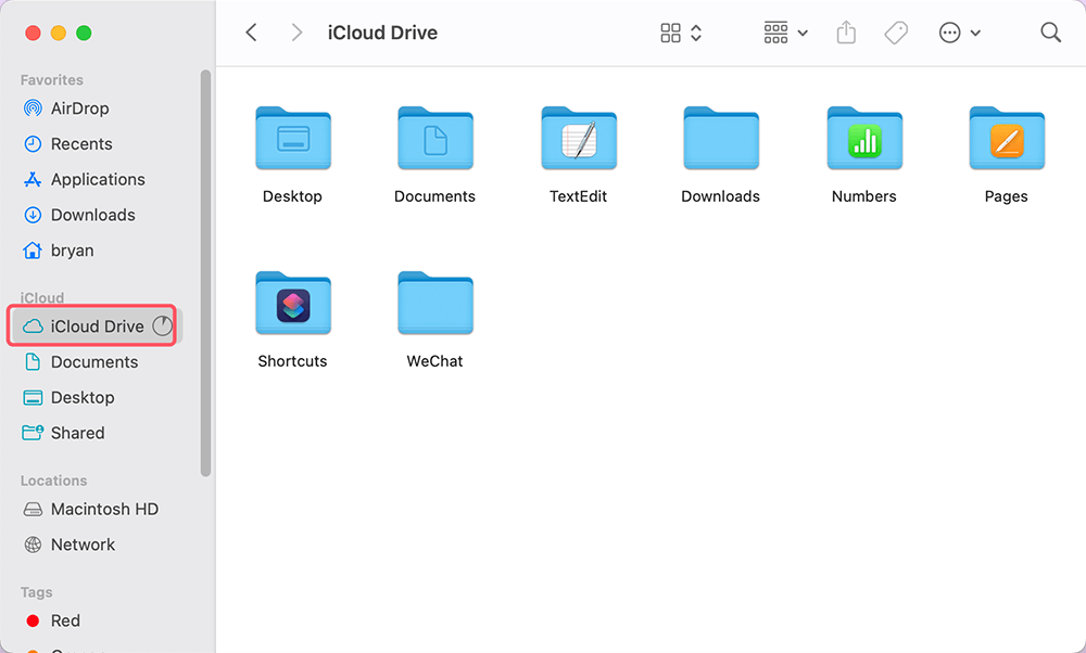 Manage Files in iCloud Drive