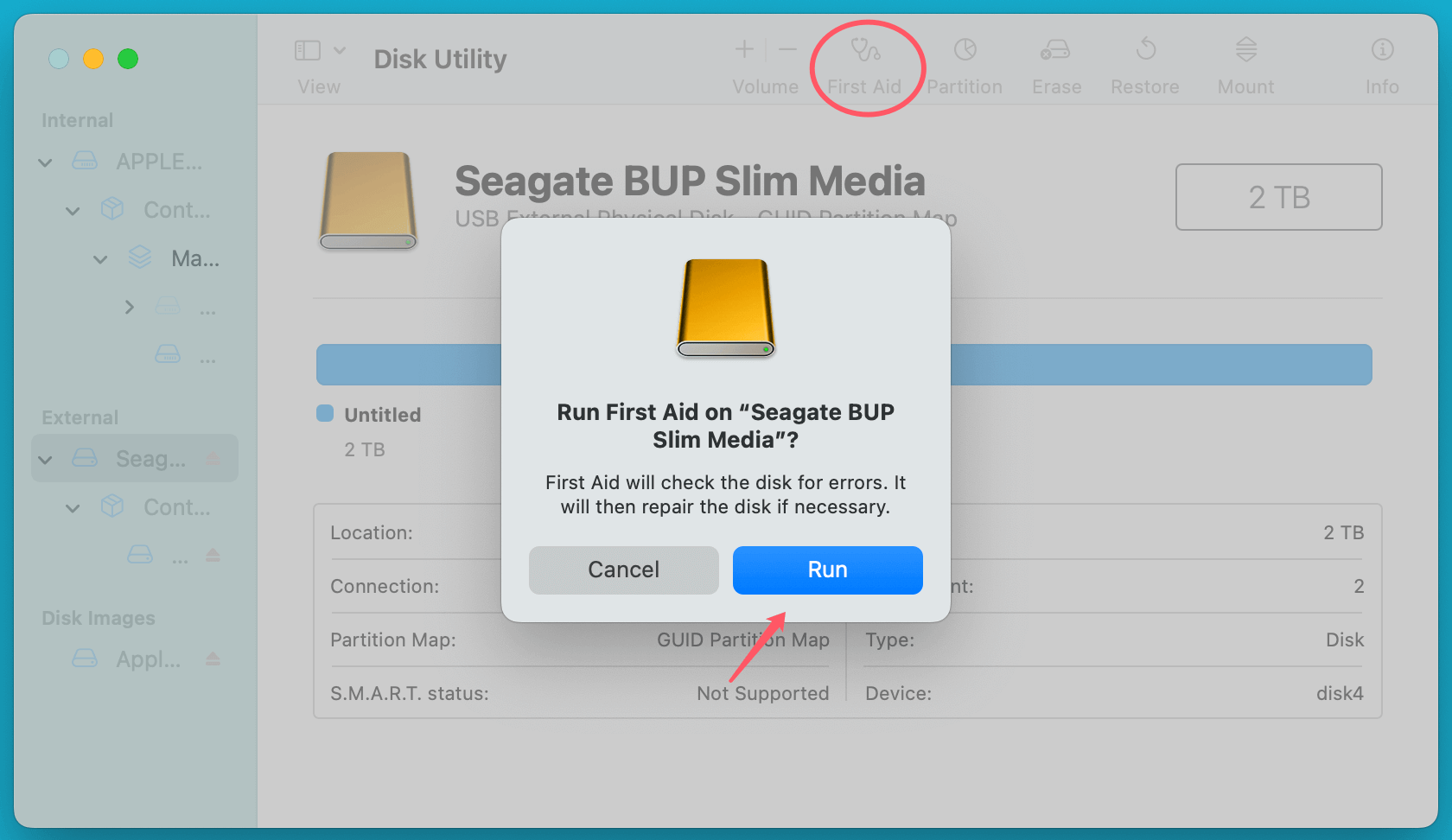 Mac may fail to detect your Seagate external hard drive