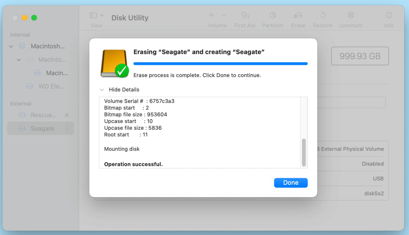 fix Seagate external hard drive read-only issue on Mac