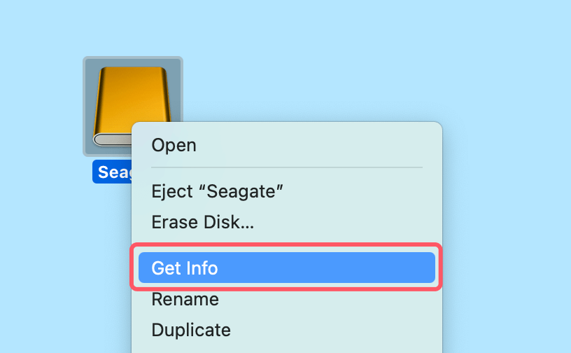fix Seagate external hard drive read-only issue on Mac
