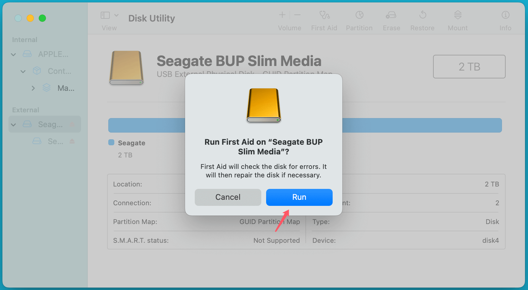 Seagate One Touch external hard drive not working on Mac