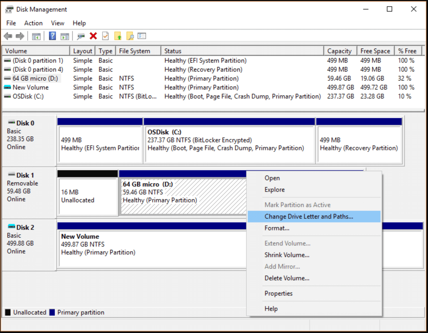 SSD not showing up on Windows 10