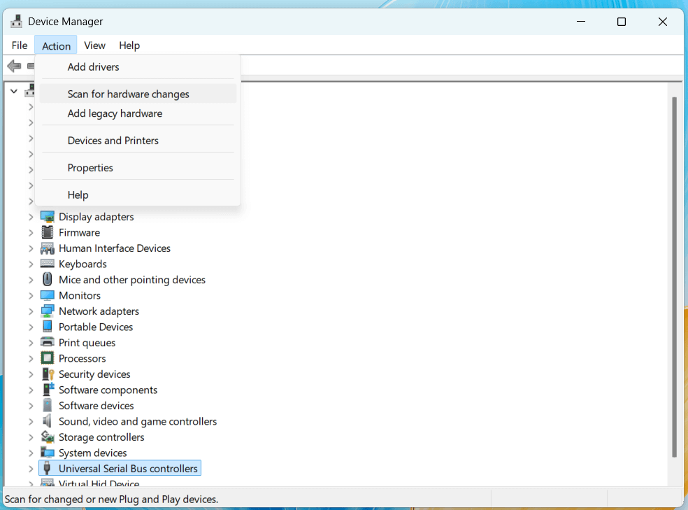 USB port might not work on a Windows laptop or desktop