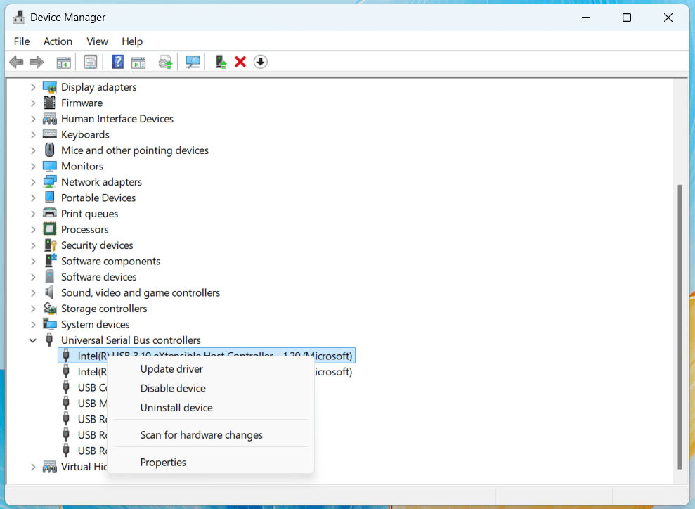 USB port might not work on a Windows laptop or desktop