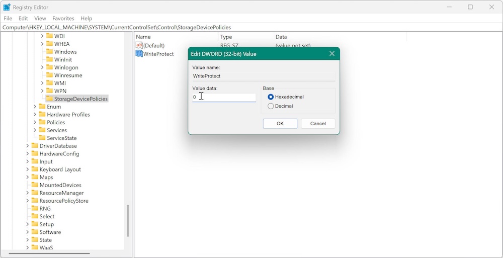 fix 'The disk is write protected' in Windows