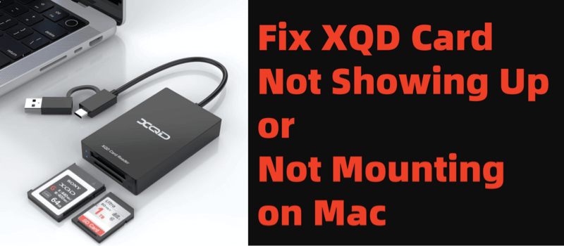 Fix XQD Card Not Showing Up or Not Mounting on Mac