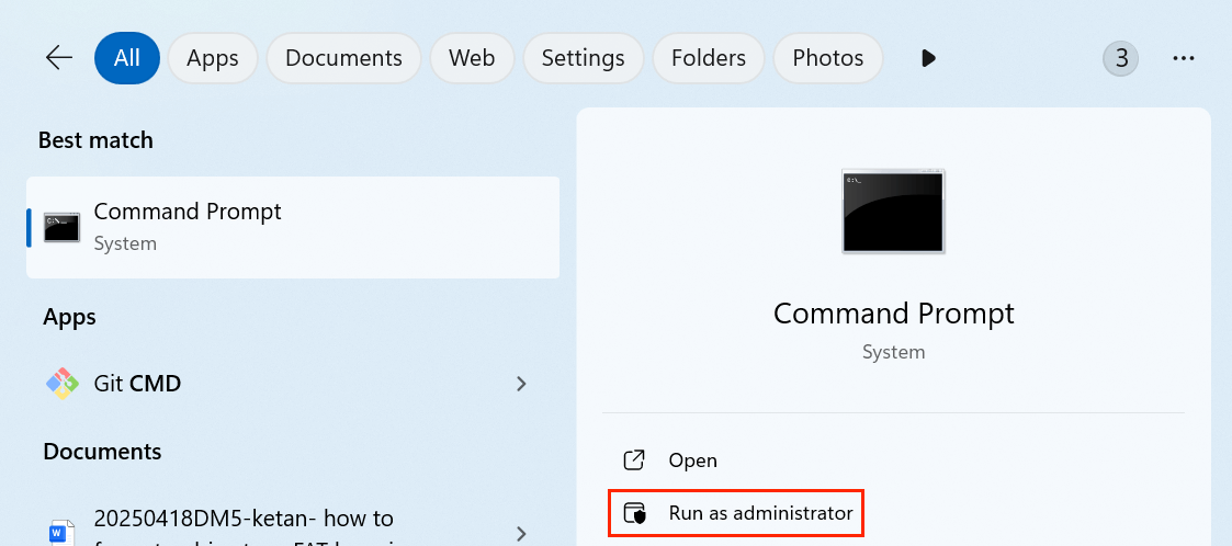 Format a Drive to exFAT by Using CMD
