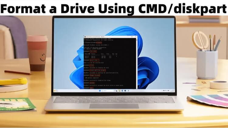 Formatting a drive using Command Prompt