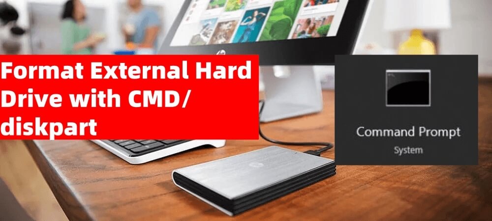 Formatting an external hard drive using CMD