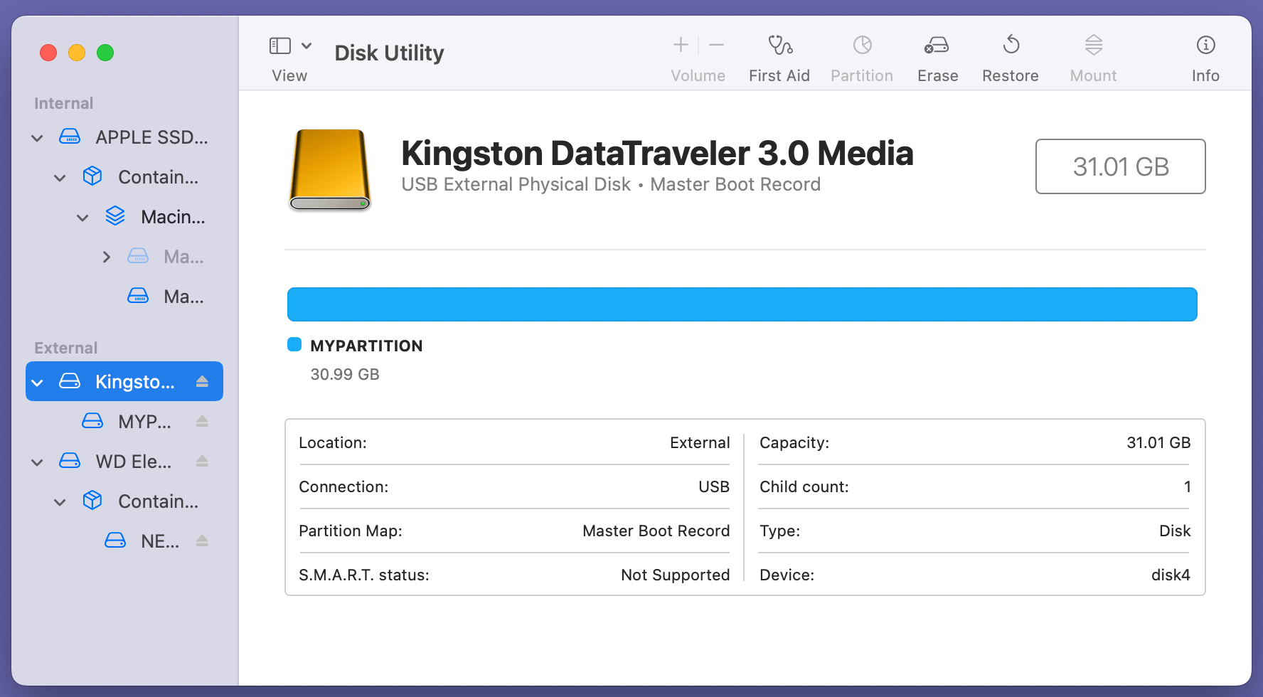 format an MBR disk to GPT on a Mac