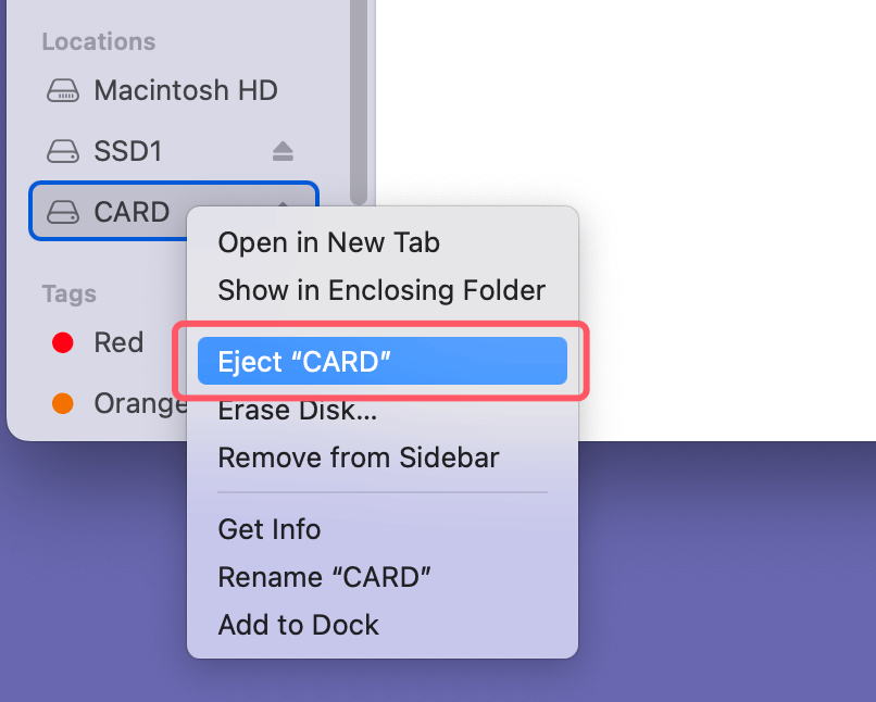 format an SD card to ExFAT or FAT32 on a Mac