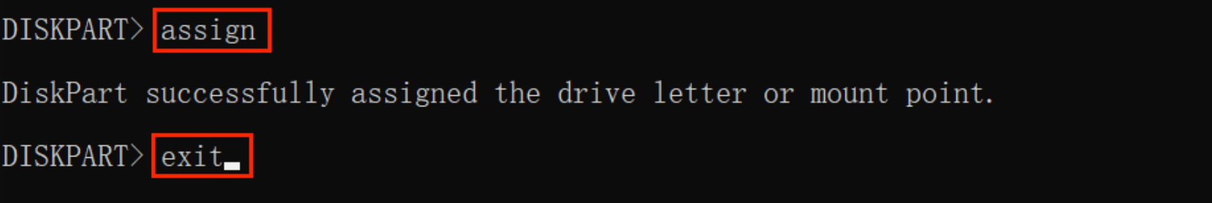 format an SD card using CMD