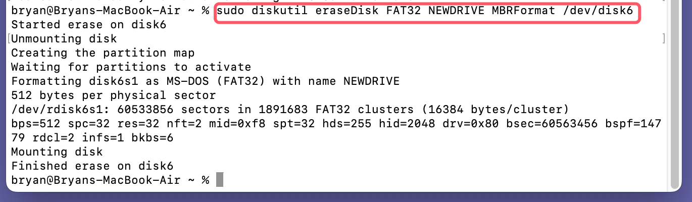Formatting your SSD to ExFAT or FAT32 on Mac