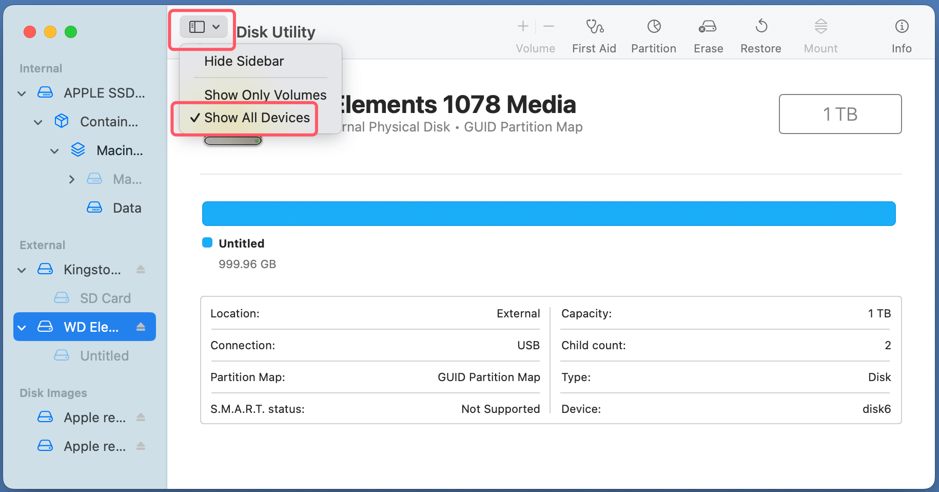 formatting a Seagate or WD external hard drive to NTFS on macOS