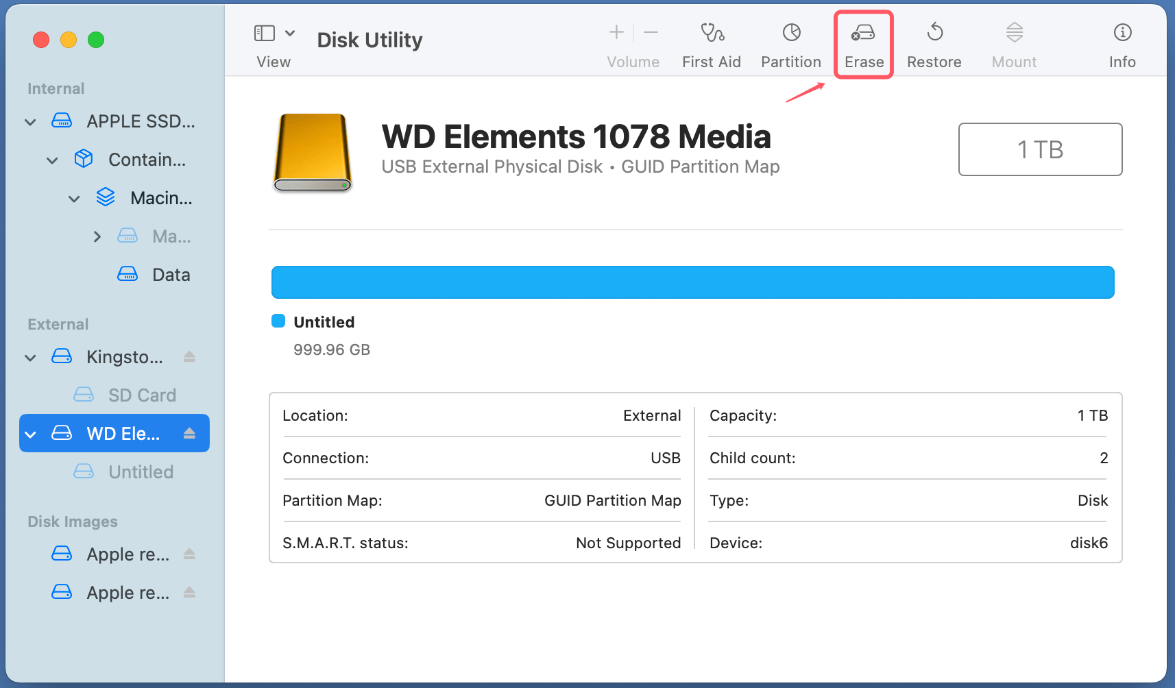 formatting a Seagate or WD external hard drive to NTFS on macOS