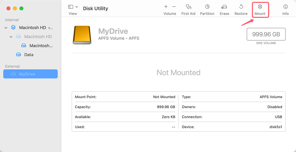 Open Disk Utility