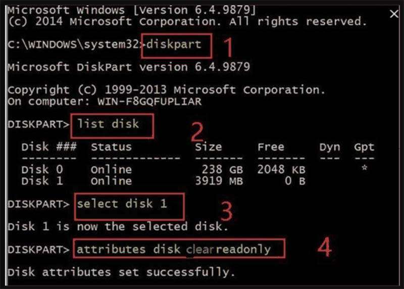 Troubleshooting After Diskpart
