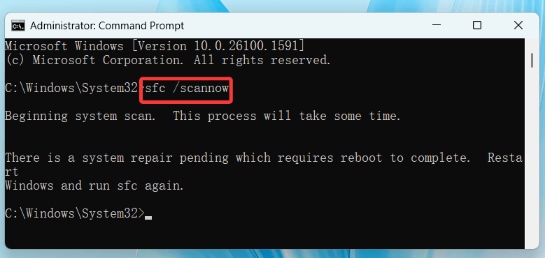 Run System File Checker (SFC)