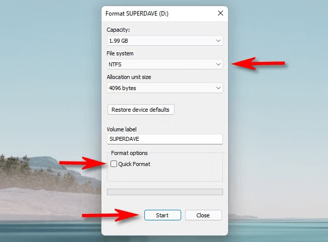 format Crucial X10 Pro Portable SSD