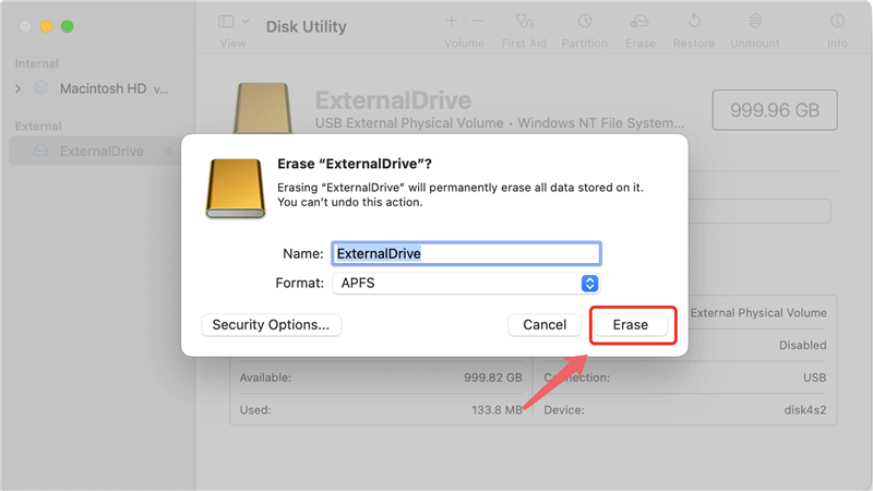 format Samsung Portable SSD X5