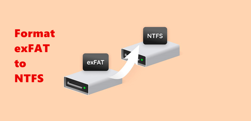 format ExFAT to NTFS