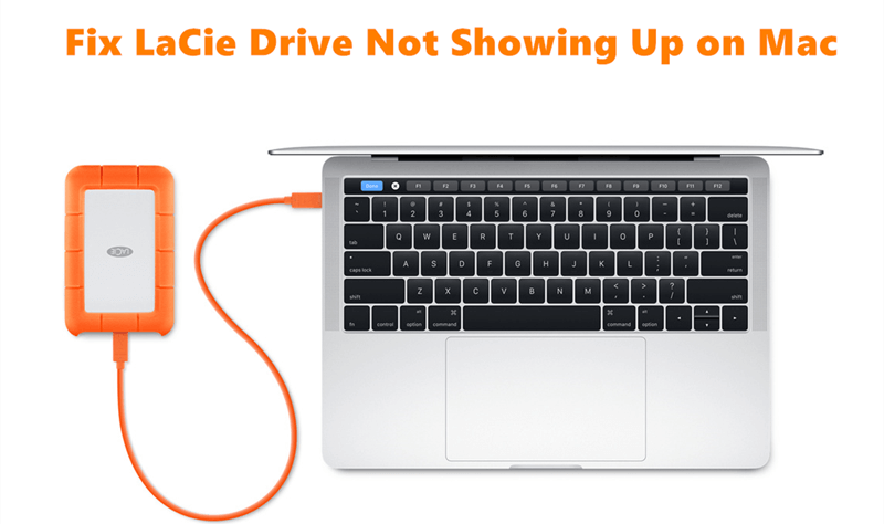 LaCie external hard drive not showing up on Mac