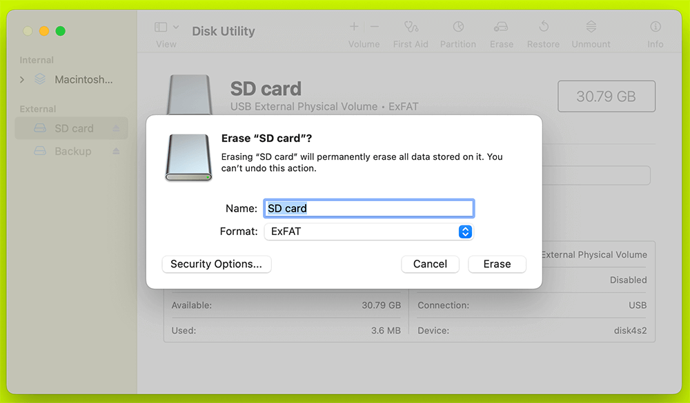 Click 'Erase' to start the editing process