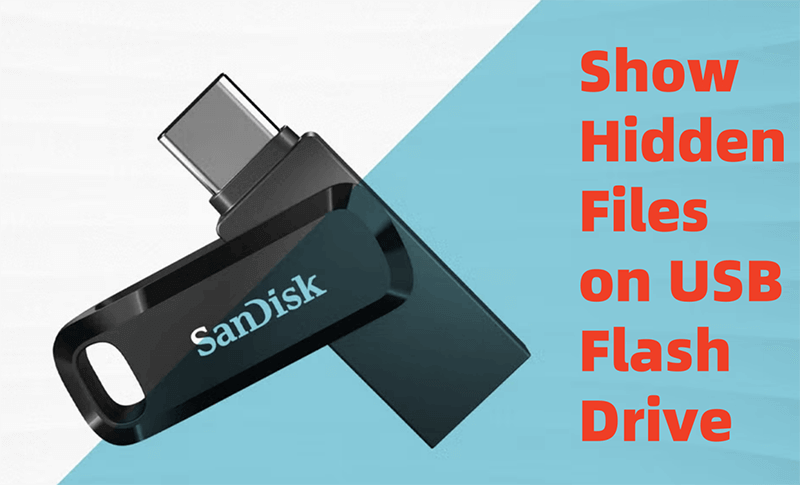 show hidden files on USB flash drive