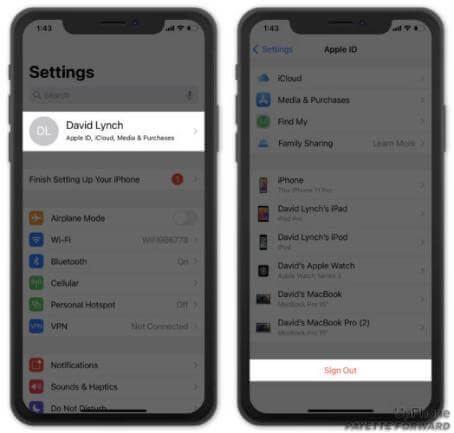 Log in the App Store