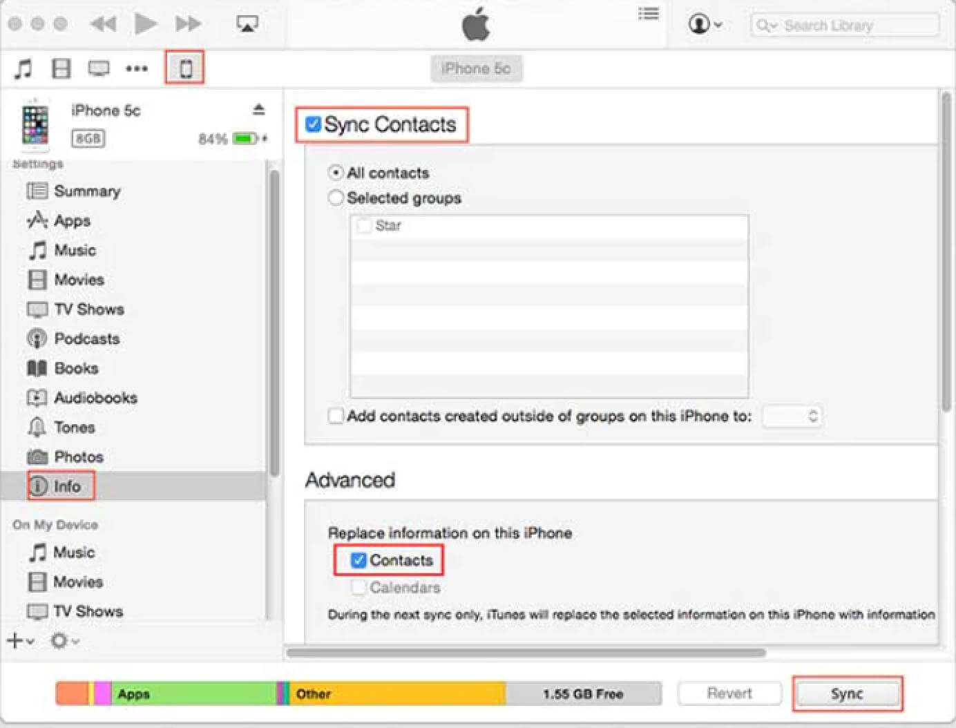 can you transfer contacts from old iphone to new phone