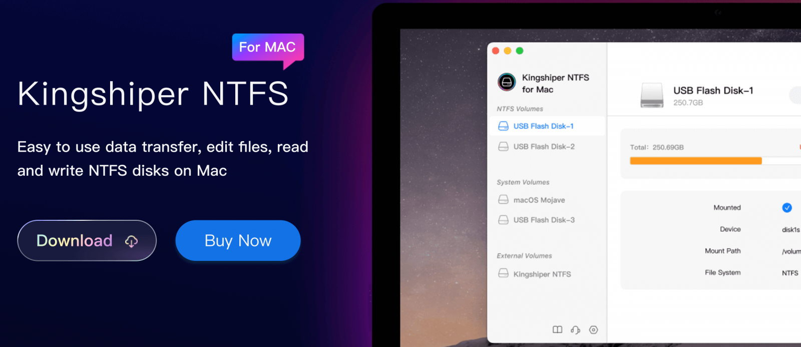 Kingshiper NTFS for Mac