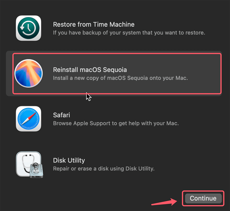 Reinstall macOS