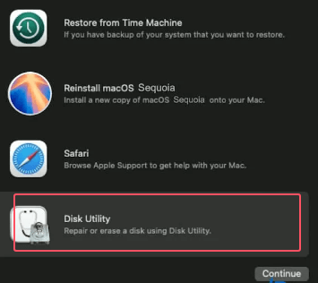 Open Disk Utility